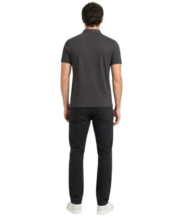 Rifle- Ανδρικό T-shirt Polo RFP249-NERO Μαύρο 2