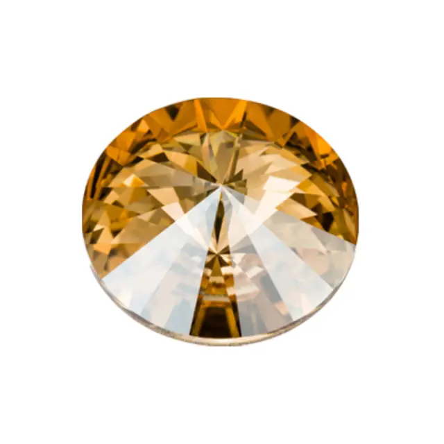 Swarovski 1122 Rivoli Crystal Golden Shadow Ø18mm - 2τεμ