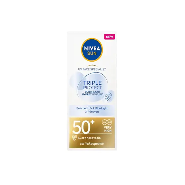 NIVEA TripleProtect Αντηλιακή Κρέμα Προσώπου SPF50 40ml
