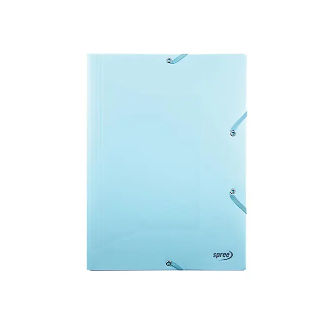 Spree Φάκελος Λάστιχο PP A4 Pastel Μπλε (SP-75822)