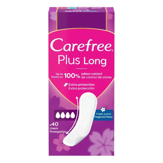 Carefree Σερβιετάκι Long Plus 40 Τμχ