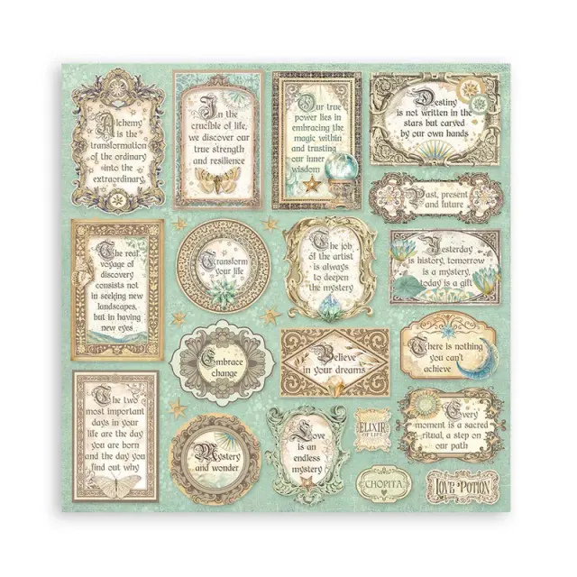 Χαρτιά scrapbooking 10τεμ, 30.5×30.5cm Stamperia, Fortune 2