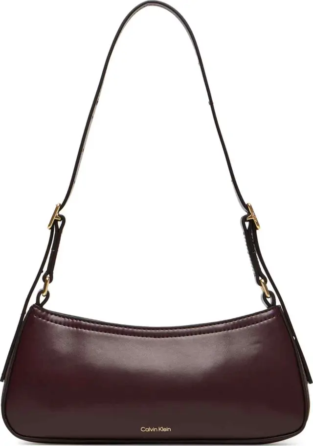 Calvin Klein Γυναικεία Μικρή Τσάντα Ώμου CK Small Shoulder Bag Μπορντό 3