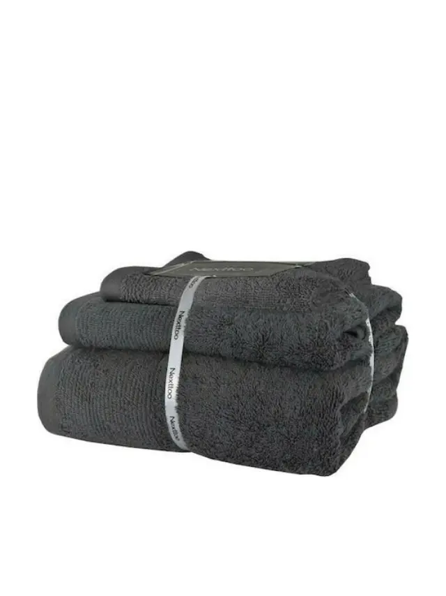 Σετ Πετσέτες 3Tεμ 100%CΟΤ 500GR 5004 Medium Grey Σετ 3ων τεμαχίων