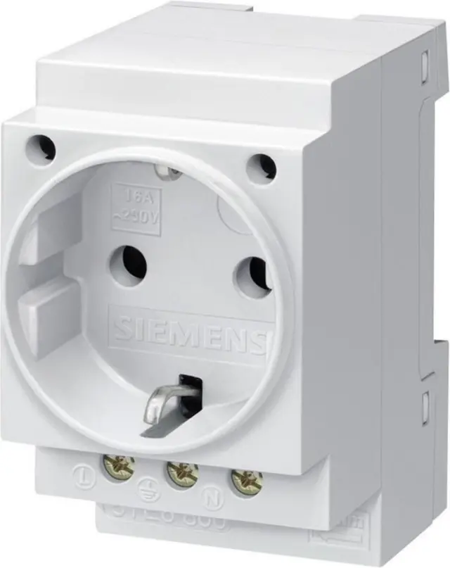 SCHUKO socket outlet 16 A according to DIN VDE 620 for installation in distribution boards