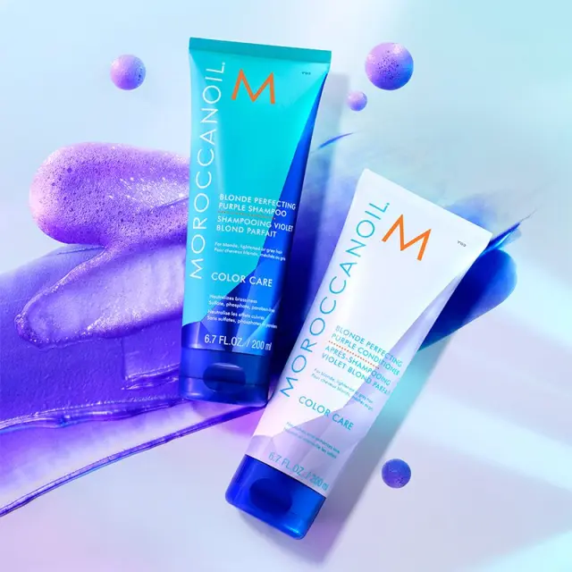 Moroccanoil Color Care Blonde Perfecting Purple Conditioner conditioner for platinum blonde and gray hair 70 ml 2