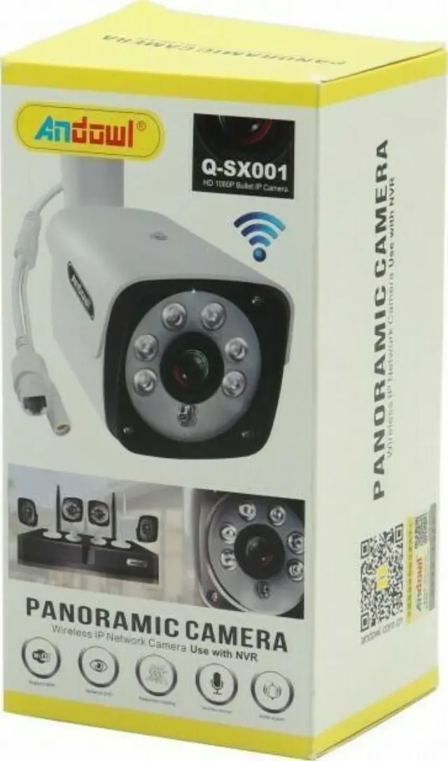 Andowl IP Κάμερα Παρακολούθησης Wi-Fi 1080p Αδιάβροχη με Μικρόφωνο Q-SX001