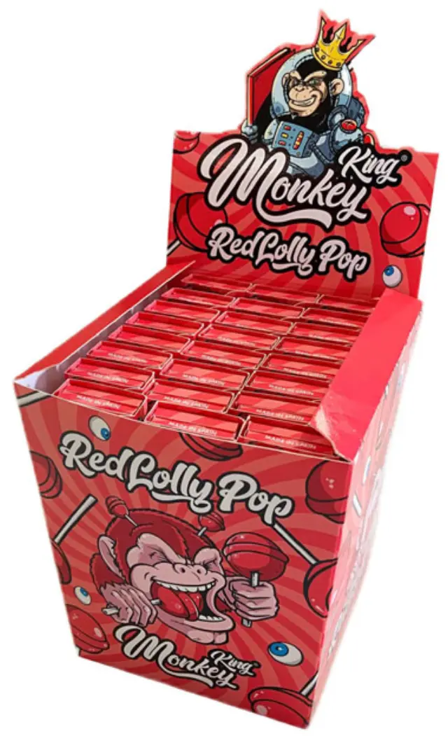 Monkey King Χαρτάκια Lollypop - King Size Slim με Τζιβάνα 32φ. 2