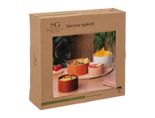Σετ Σερβιρίσματος Secret de Gourmet με 4 μπωλ και δίσκο - 5 τεμάχια 188877 2