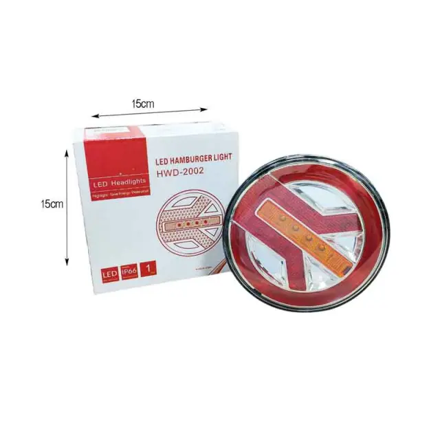 Φως Τρέιλερ Με LED Στρογγυλό 12-24V- Headlights Hamburger 011645 3