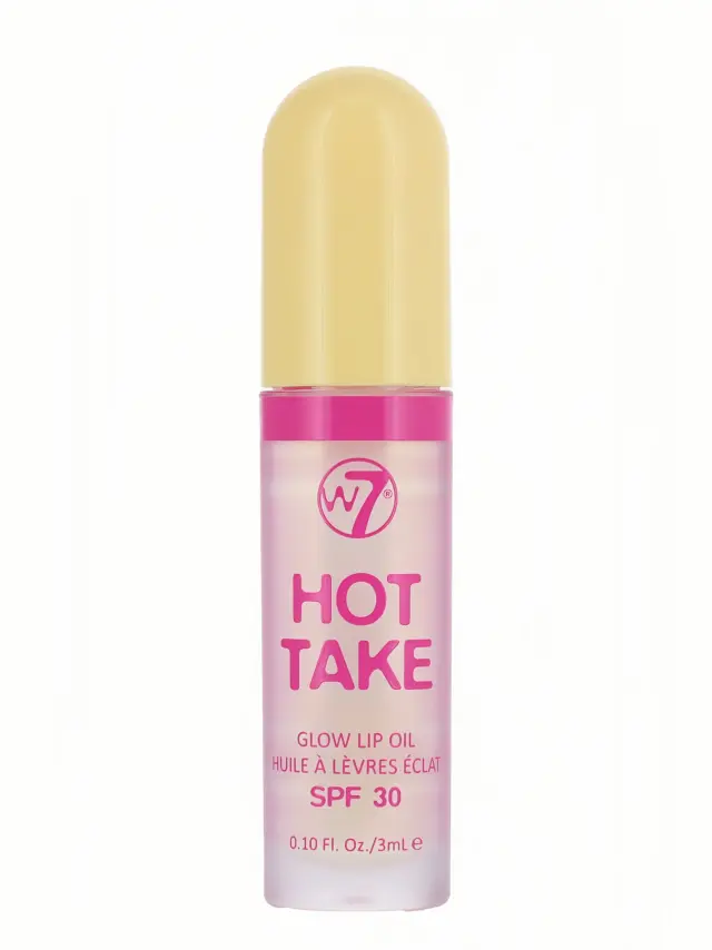Hot Take Glow Lip Oil SPF 30 Clear W7