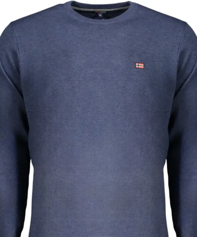 Norway Nautical School - Ανδρικό πουλόβερ Crewneck 833101-DENIM Μπλε - S 3
