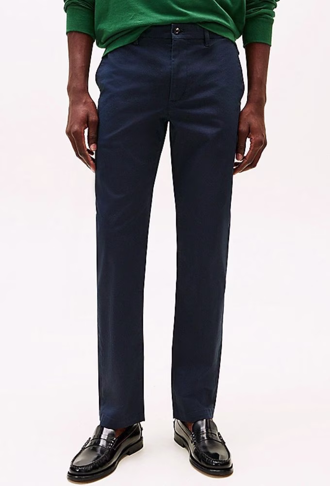 Tommy Hilfiger Denton Παντελόνι Chino Ελαστικό Desert Sky, Μπλέ Σκούρο Μπλε Σκούρο