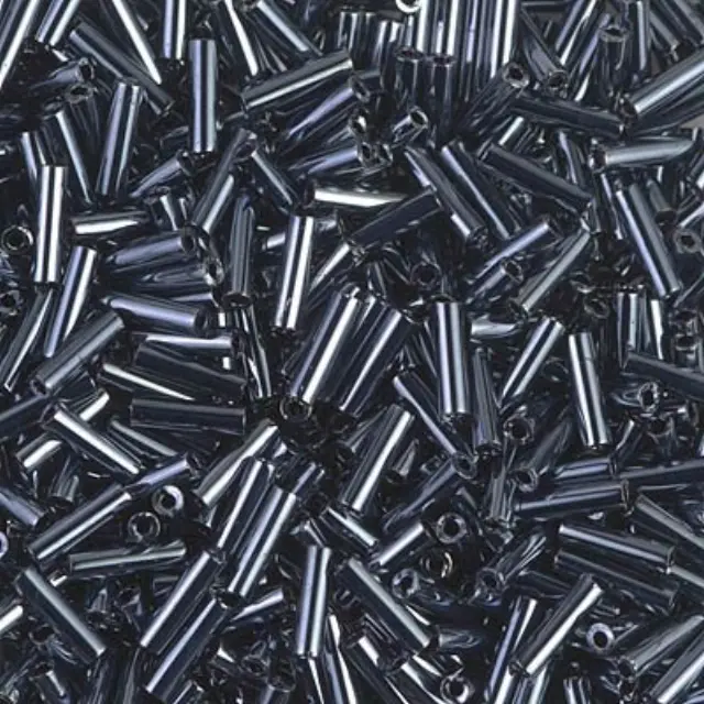 Χάντρα Miyuki Glass Bugles - 083 - Gunmetal 6mm - 10gr