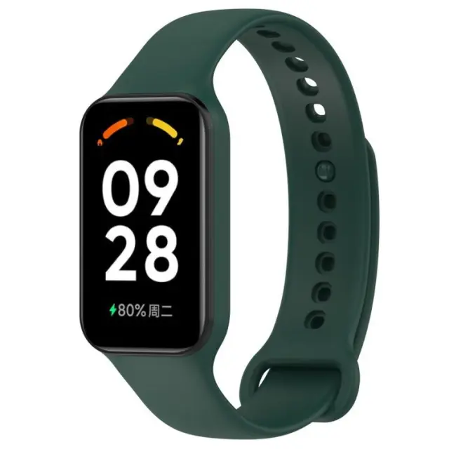 Ανταλλακτικό Λουράκι Σιλικόνης για Xiaomi Redmi Smart Band 2/8 Active - Dark Green OEM