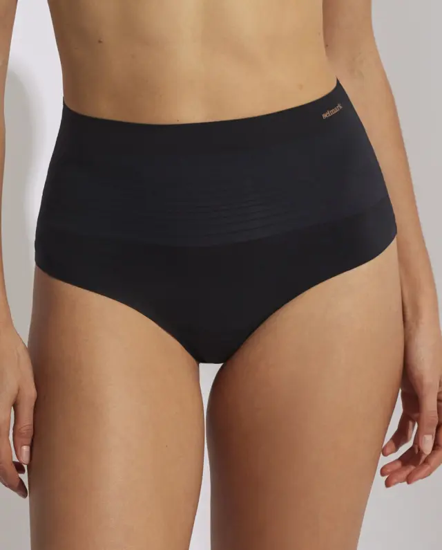 Selmark Ψηλόμεσο String Εσώρουχο Διαμόρφωσης Μαύρο