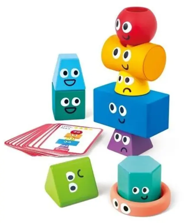 Hape Early Explorer Ξύλινο Montessori Stacking Blocks
