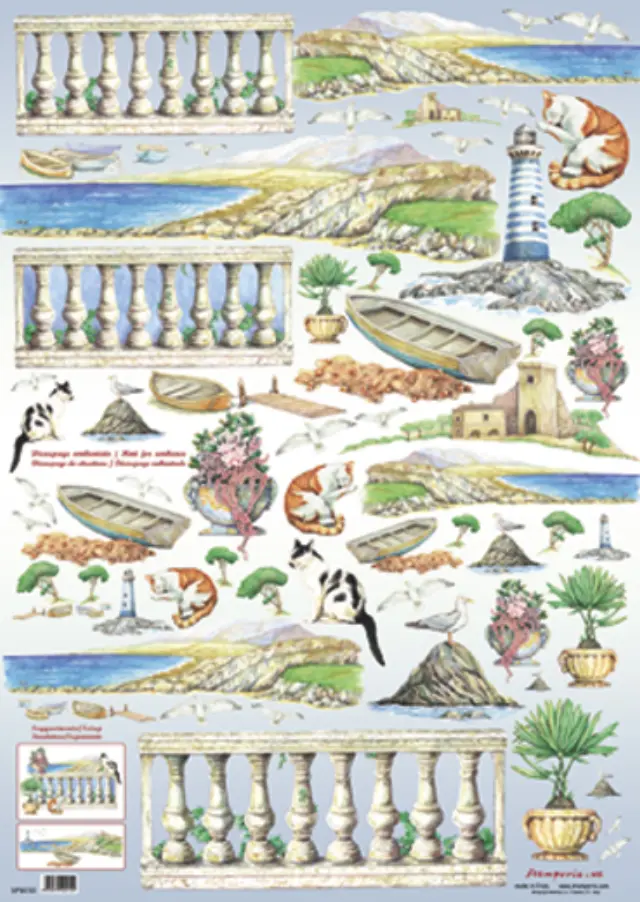 Χαρτί για decoupage 50x70cm Seascape