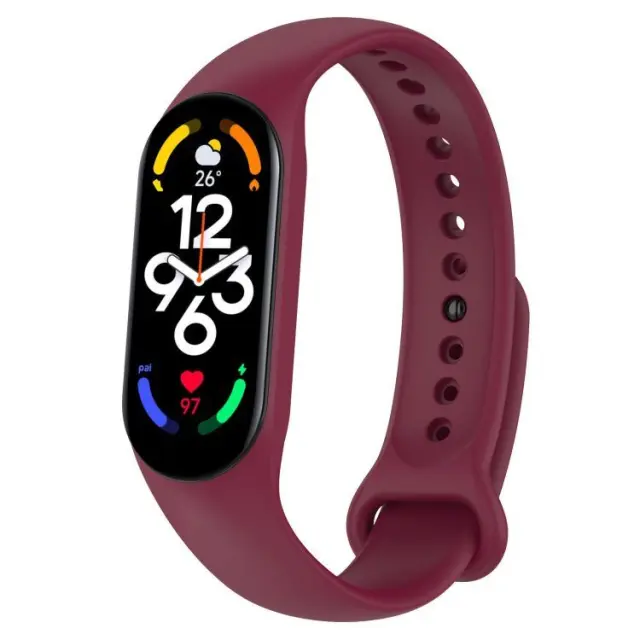 Ανταλλακτικό Λουράκι Σιλικόνης για Xiaomi Mi Band 5/6/7 - Red OEM 2