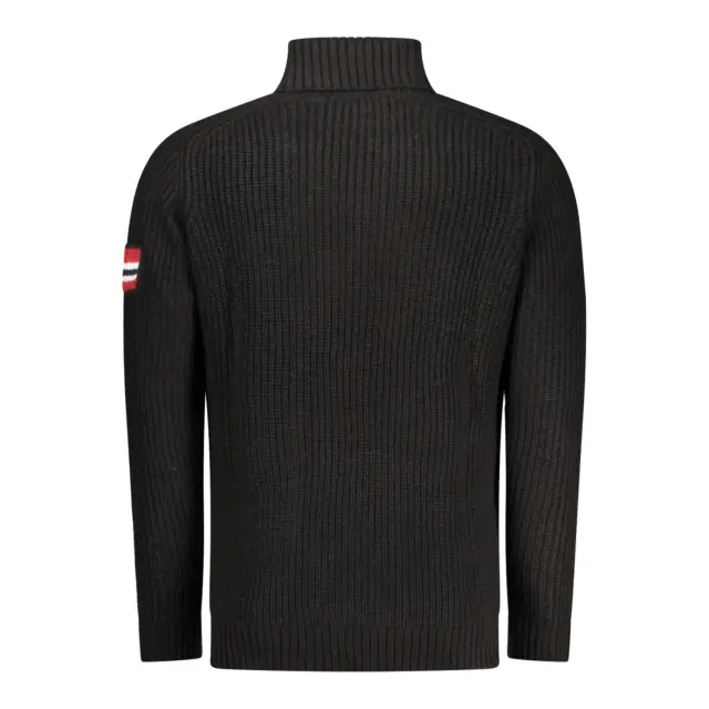 Norway Nautical School - Ανδρικό πουλόβερ Ζιβάγκο 853112-BLACK Μαύρο 2