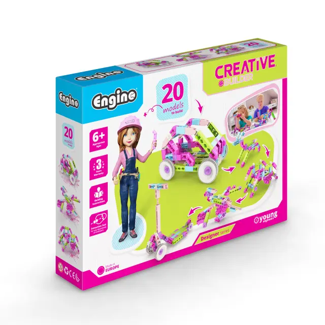 Engino Εκπαιδευτικό Παιχνίδι Creative Builder 20 Models Designer series για 6+ ετών CB-D20