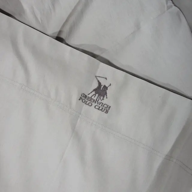 Σετ Σεντόνια 250x270 King Size Classic Greenwich Polo Club 2179 Silver Χωρίς Λάστιχο100% Βαμβακοσατέν 2