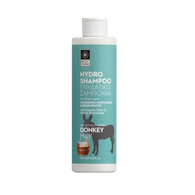 Body Farm Donkey Milk Hydro Ενυδατικό Σαμπουάν Μαλλιών 250ml