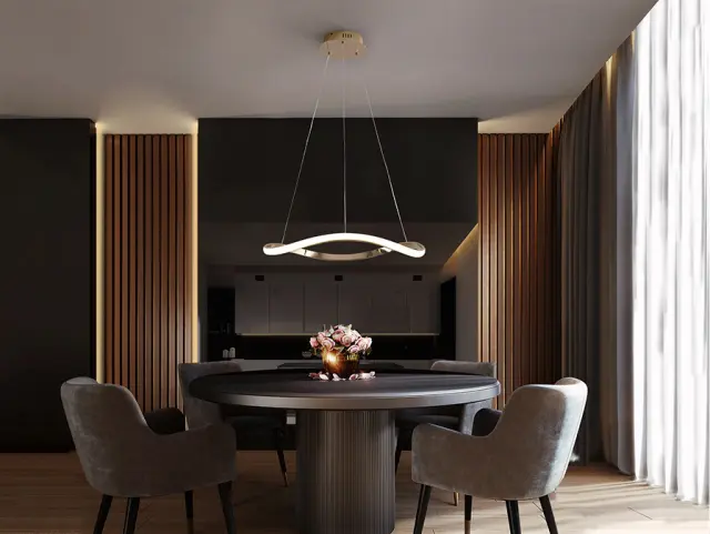 Φωτιστικό LED Naos Rose Gold Μονό Δαχτυλίδι D60 Ροζ χρυσό 2