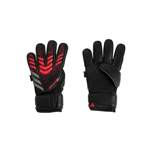 adidas Performance Adult Predator Match Fingersave Goalkeeper Gloves Μαύρο - Κόκκινο JM6828 (adidas Performance)