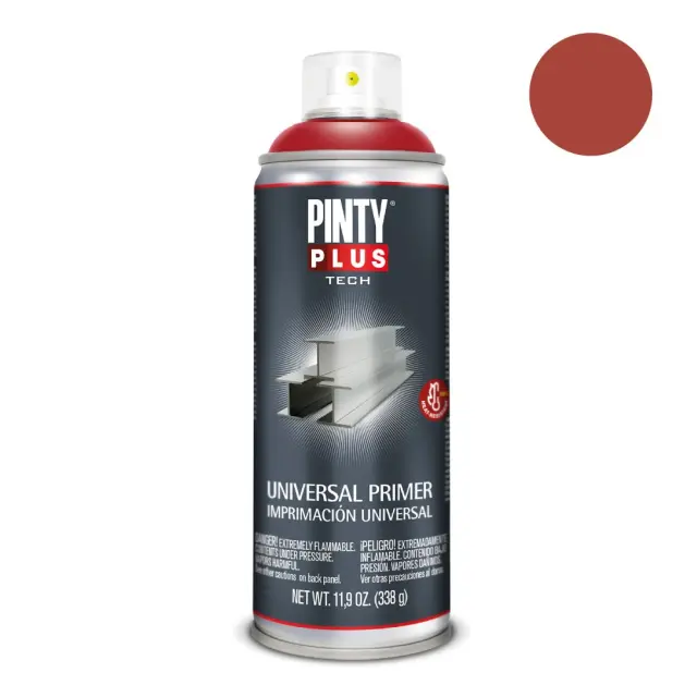 Pinty Plus Tech Primer Spray Αστάρι Μετάλλου σπρέι βαφής 400lml Κόκκινο I112 / 90.735