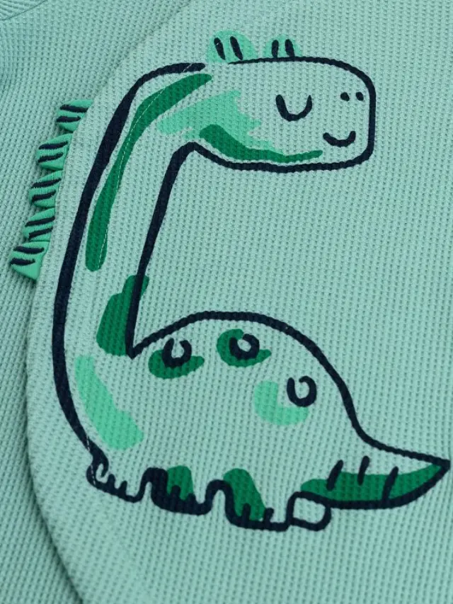 Βρεφική Πιτζάμα για Αγόρια Mint Dino ΜΠΛΕ 2