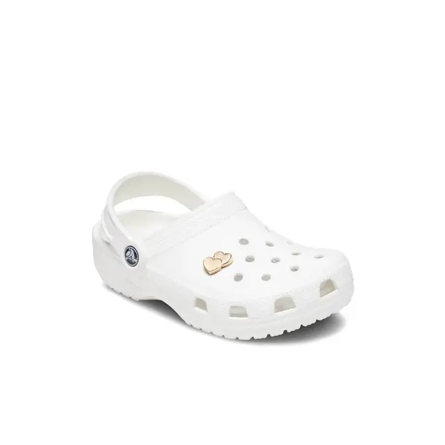 Γυναικείο Διακoσμητικό Crocs Jibbitz Charms 10009601 Double Heart Χρυσό - One Size 3