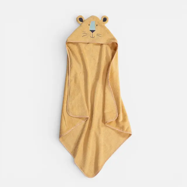 Κάπα Βρεφική Wild Company 75x75 Nef Nef Homeware, 100% ΒΑΜΒΑΚΙ - YELLOW (041052)