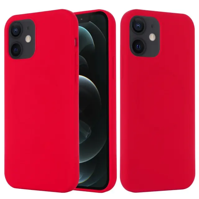 Θήκη Σιλικόνης με MagSafe για iPhone 12 mini-Red OEM