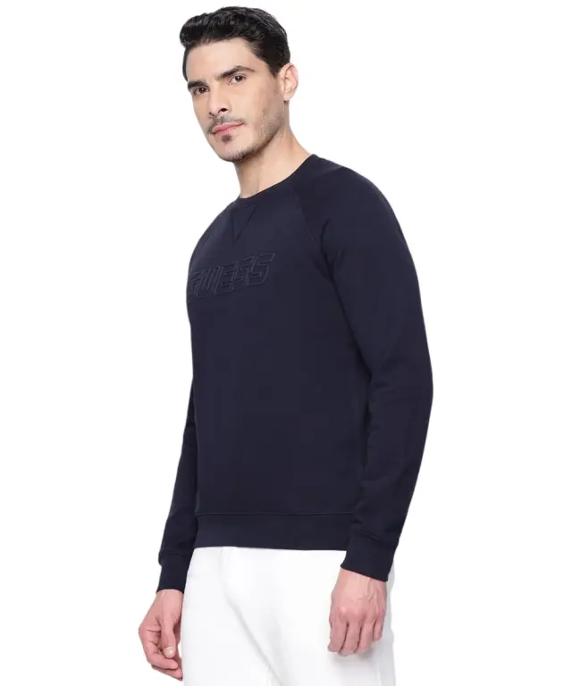 Guess - Ανδρική Μπλούζα Φούτερ Z4YQ16KAIJ1-DPM Μπλε Ναυτικό 2