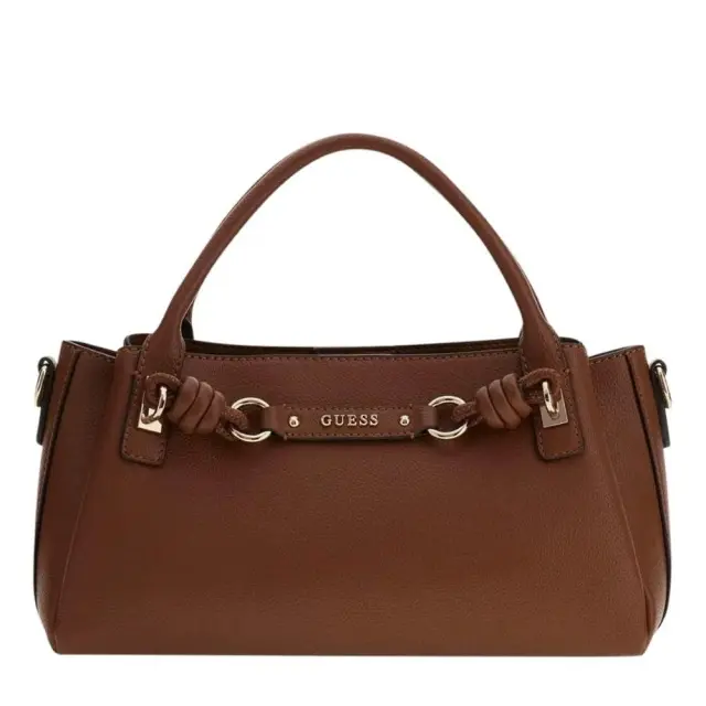 Guess - Γυναικεία Τσάντα Camelia 3-Compartment Satchel HWBG9742060-COQ Καφέ