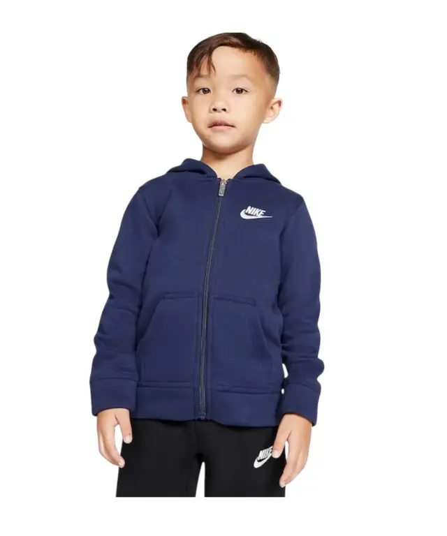 Nike - Παιδική Ζακέτα Φούτερ Club Fleece FZ Hoodie 86F321-U90 Μπλε - 5 ετών