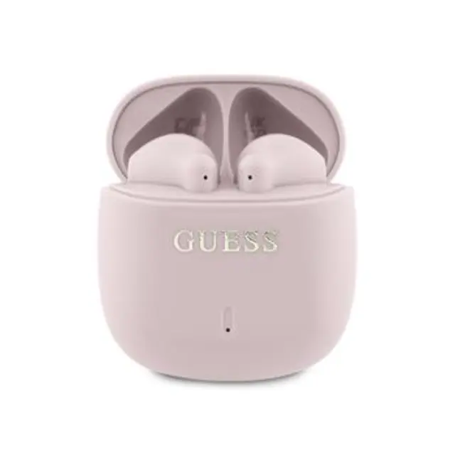 Guess Printed Classic Logo TWS Wireless Earphones Pink