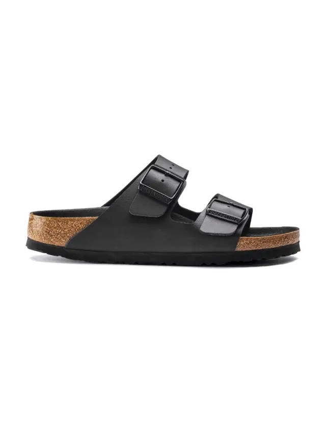 Birkenstock Πέδιλα Unisex Birko-Flor(ανθεκτικό υλικό της Birkenstock-επιτρέπει την επαφή με το νερό) Μαύρο BIR/ARIZONA TRIPLES 1019069 BLACK 3