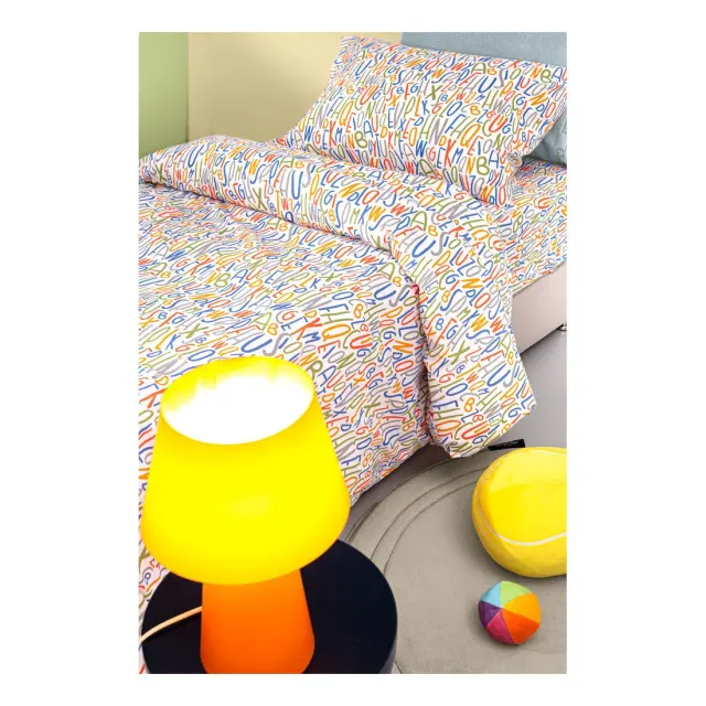 Σετ Παιδικά Σεντόνια Μονά 3 Τεμαχίων Guy Laroche Letters Multi 165x250 2