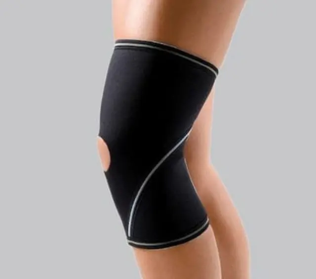 ANATOMIC LINE 5021 Επιγονατίδα με Οπή σε Μαύρο χρώμα - L