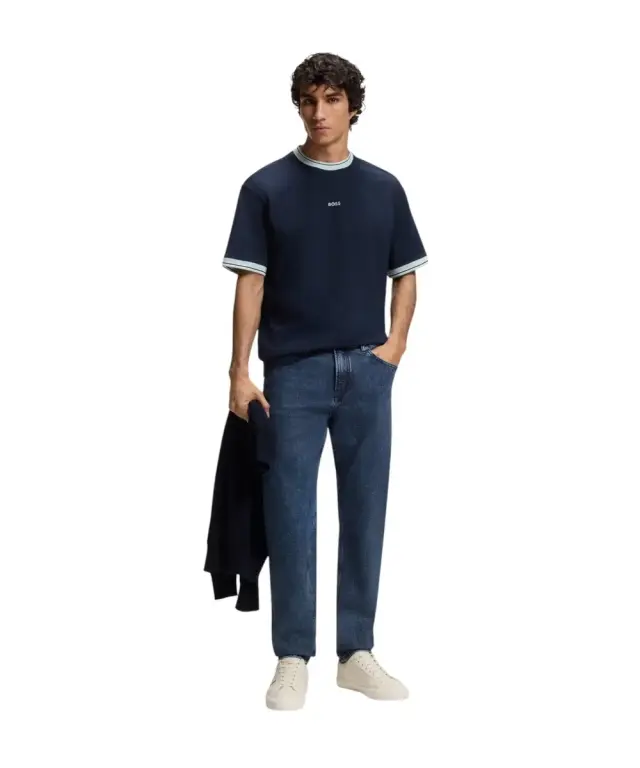 Hugo Boss - Ανδρικό Παντελόνι Τζιν Re Maine Bo comfort-stretch 50559869-424 Μπλε Σκούρο - W35 L32 2
