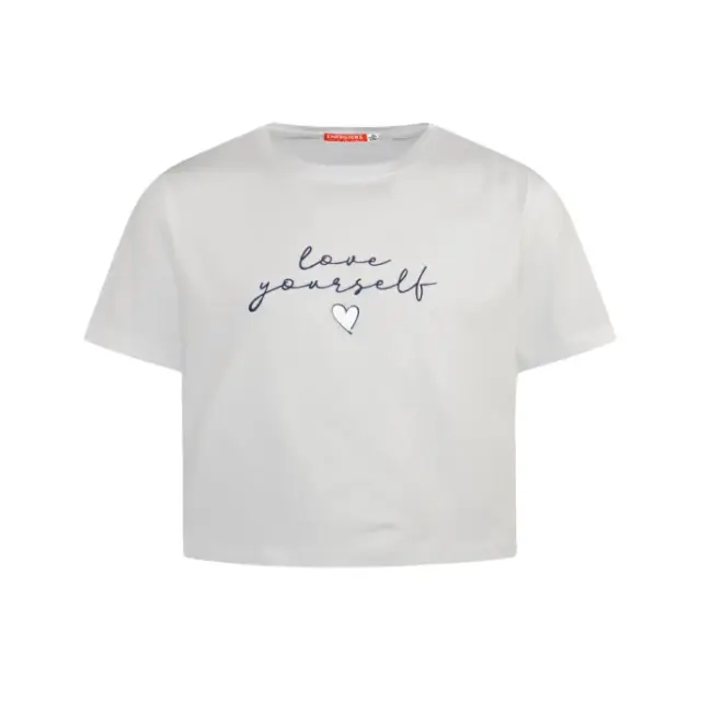 Εφηβικό μπλουζάκι crop top για κορίτσι love yourself ❤︎ Energiers 16-223217-5 5206462186114