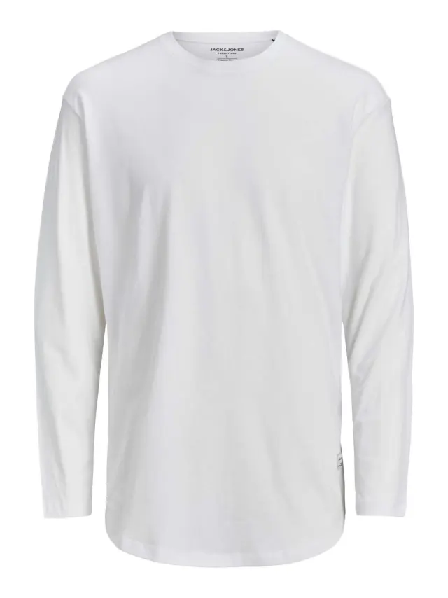 JJENOA TEE O-NECK LS NOOS White - L