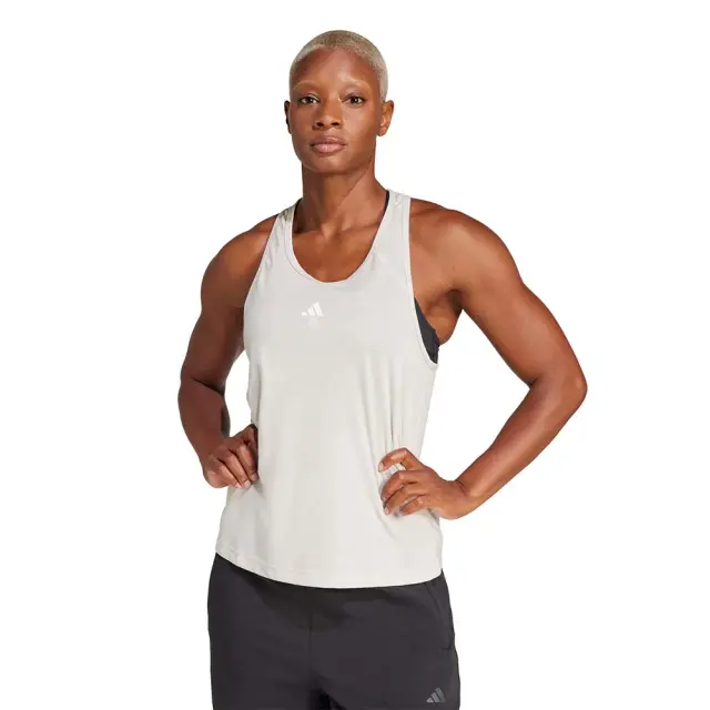 adidas Performance Women's Training Essentials Minimal Racerback Tank Μπεζ JC9521 (adidas Performance)