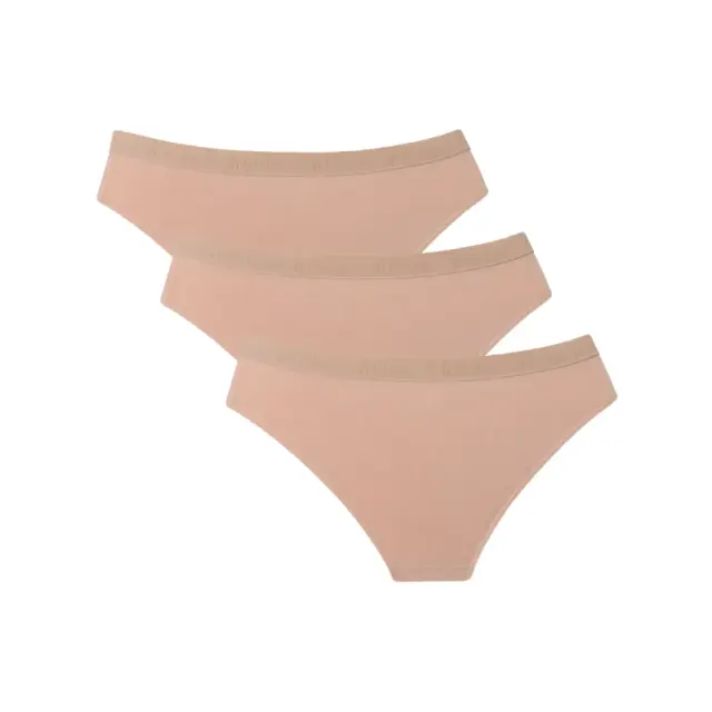 FMS Γυναικείο Slip Classic Cotton Tai - Τριπλό Πακέτο, Χρώμα Τρία Μπεζ