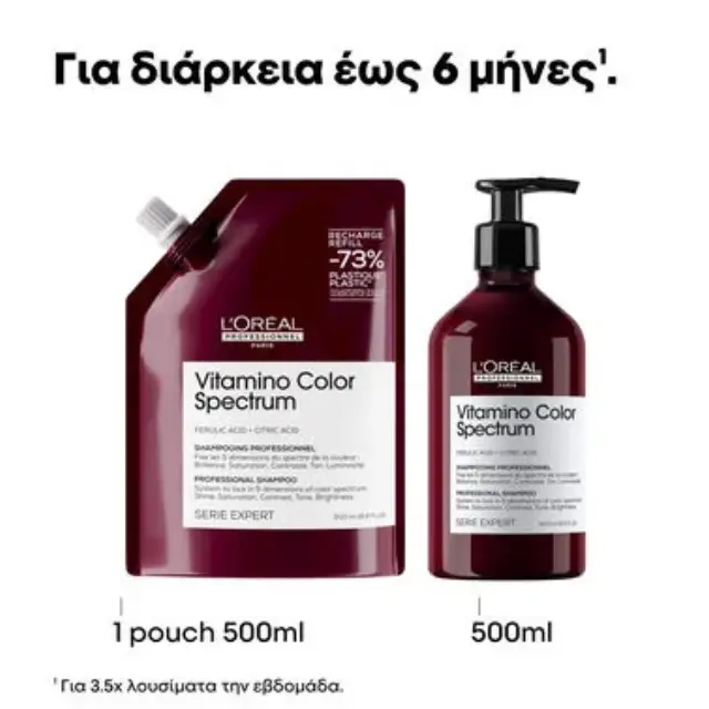 L΄Oreal Professionnel Serie Expert Vitamino Color Spectrum Shampoo Refill 500ml 3