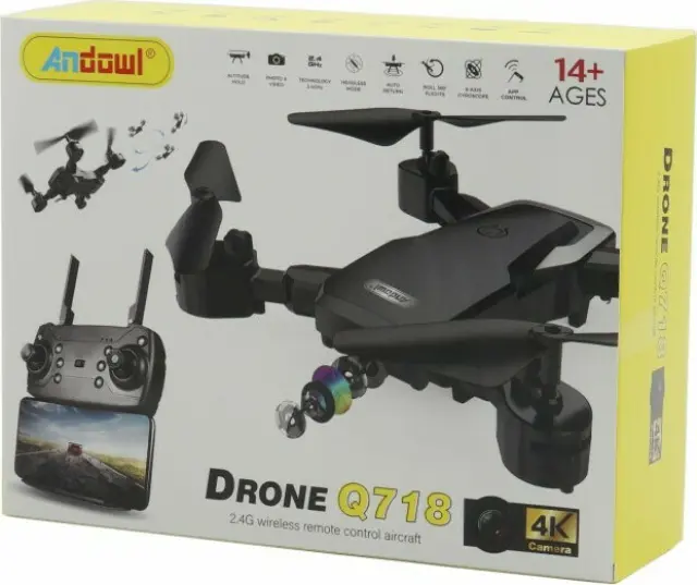 Andowl Q718 Drone 2.4 GHz με 4K Κάμερα και Χειριστήριο 3