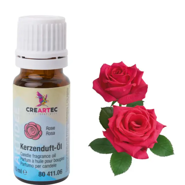 Creartec Άρωμα για Κερί - Τριαντάφυλλο - 10ml