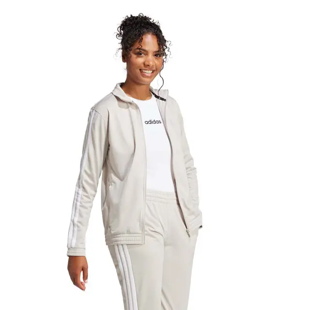 adidas Sportswear Women's 3Stripes Track Top Tricot Jacket Μπεζ JD4521 (adidas Sportswear) 3